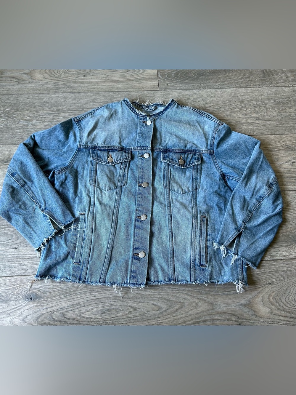 Cheap Monday Denim Raw edge details Jacket Size Medium